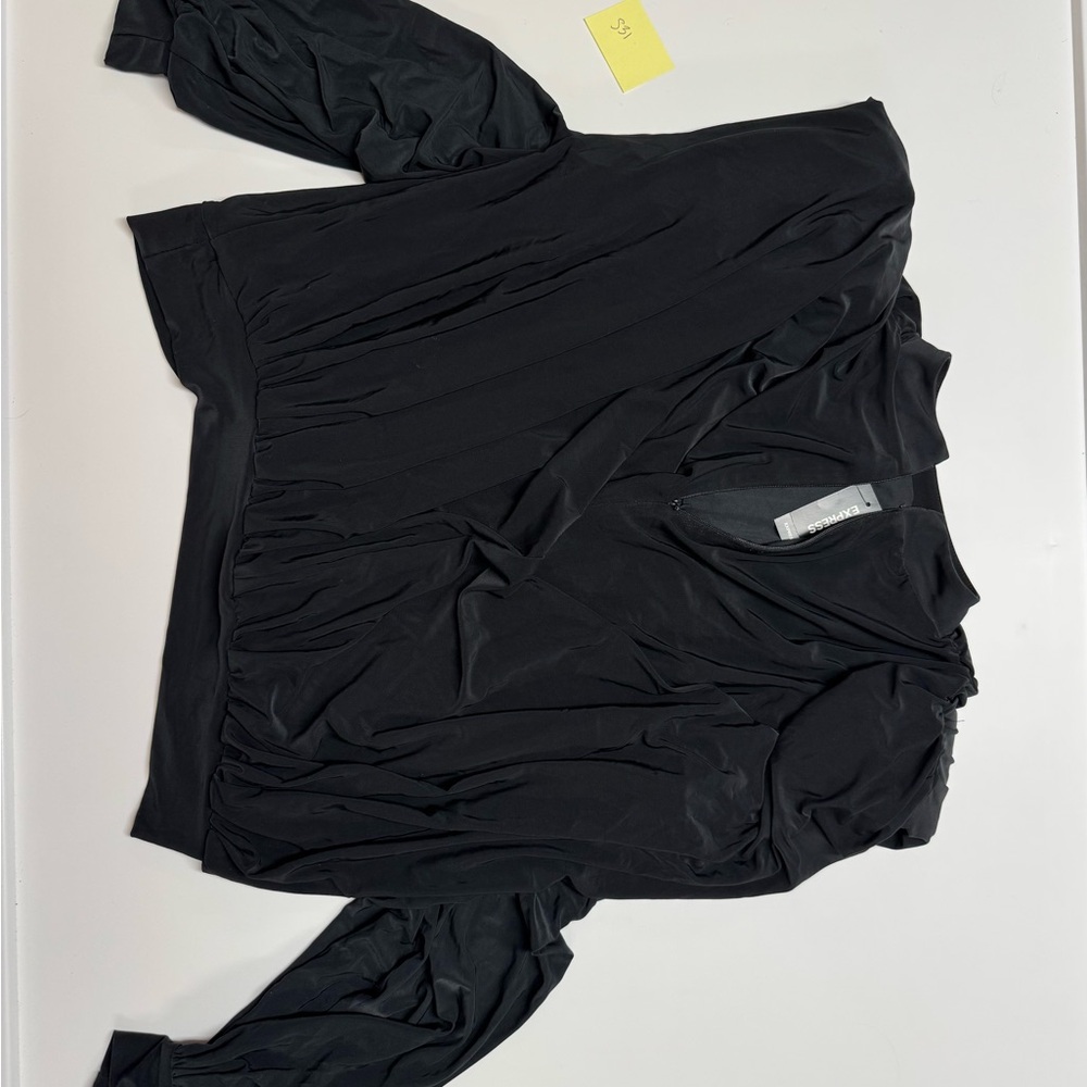Express Black Zippered Top